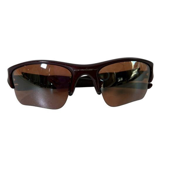 Oakley Half Jacket Sunglasses Brown Frame Bronze Lens Sports Wrap Men’s Polarize - Picture 7 of 10